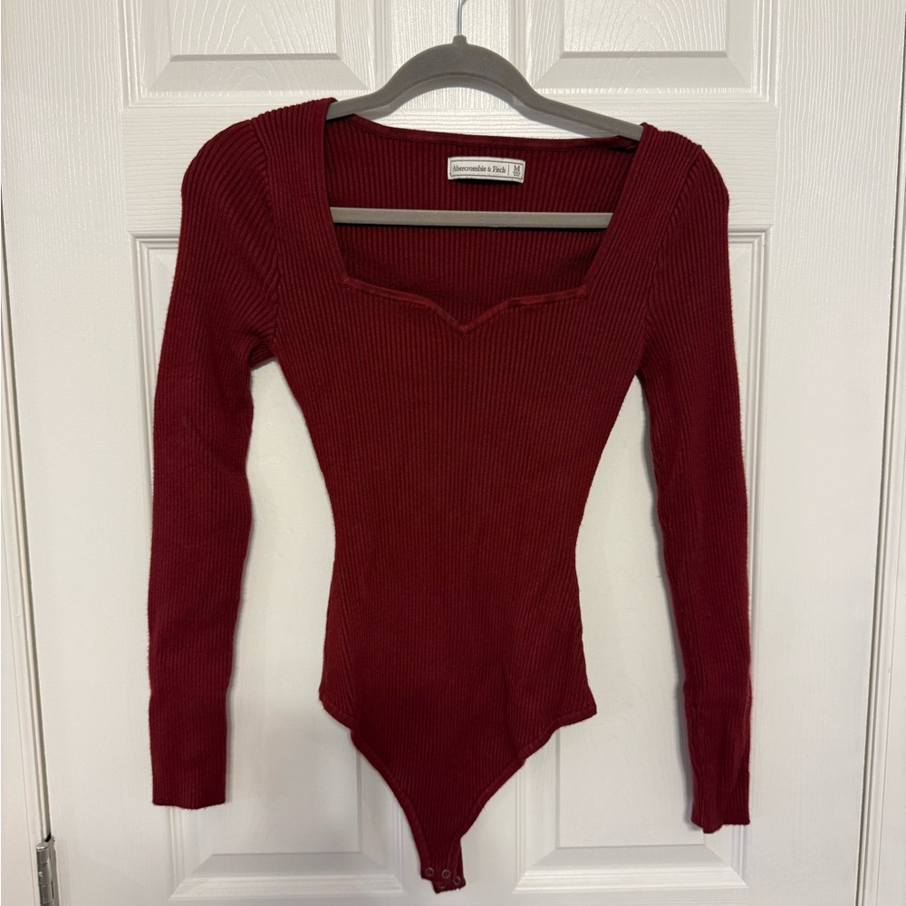 Abercrombie Burgundy Sweater Bodysuit